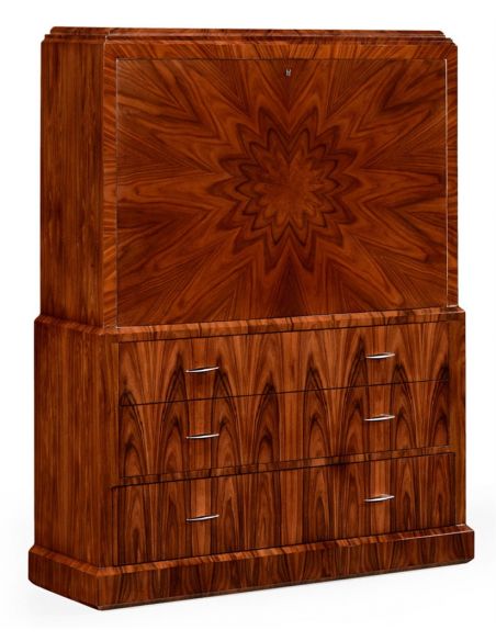 Art Deco Style Secretaire Cabinet-37