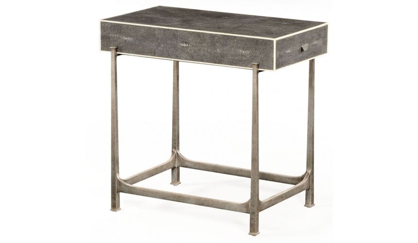 Styled Wrought Iron Framed Sofa Table-51