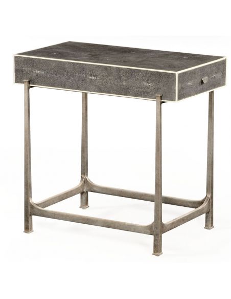 Styled Wrought Iron Framed Sofa Table-51