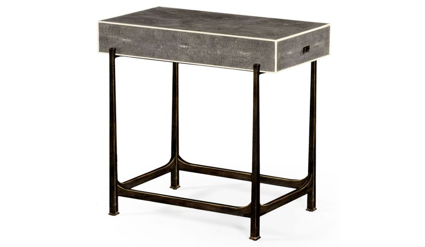 Styled Wrought Iron Framed Sofa Table-51