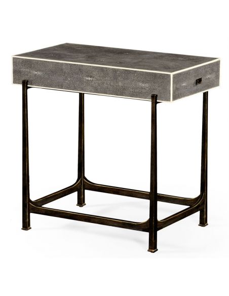 Styled Wrought Iron Framed Sofa Table-51