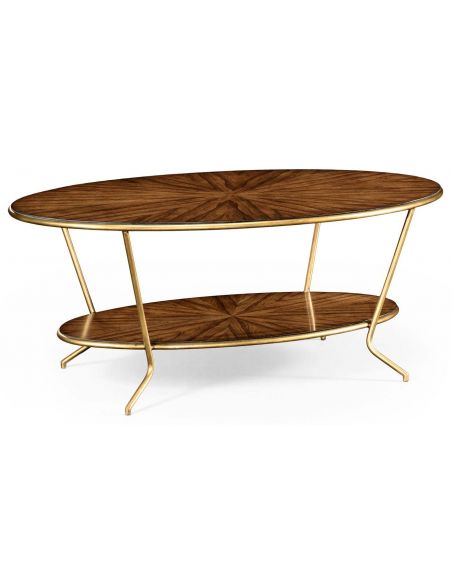 Contemporary Styled Oval Coffee Table-59