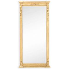 French style Large Rectangular Gilded Mirror-61