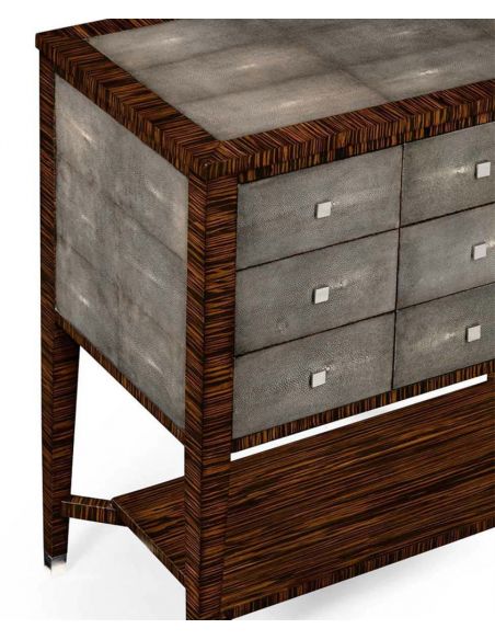 Square & Rectangular Side Tables Art Deco Styled Macassar Ebony Veneered-64