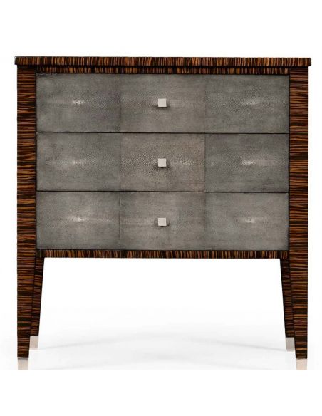 Square & Rectangular Side Tables Art Deco Styled Faux Macassar Ebony Veneered-67