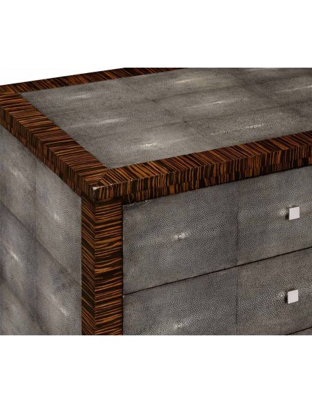 Square & Rectangular Side Tables Art Deco Styled Faux Macassar Ebony Veneered-67