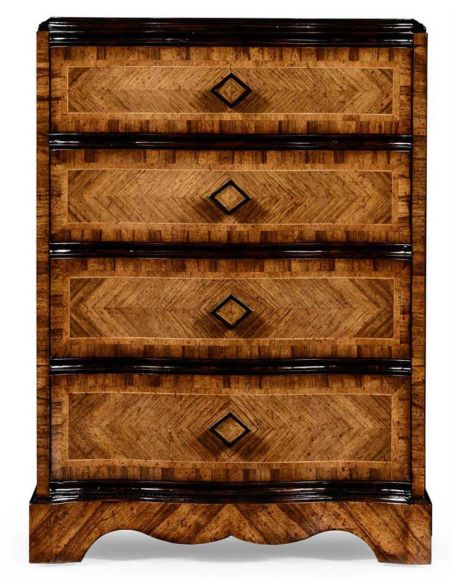 Wood Decorative Chest of 4 Drawers-70