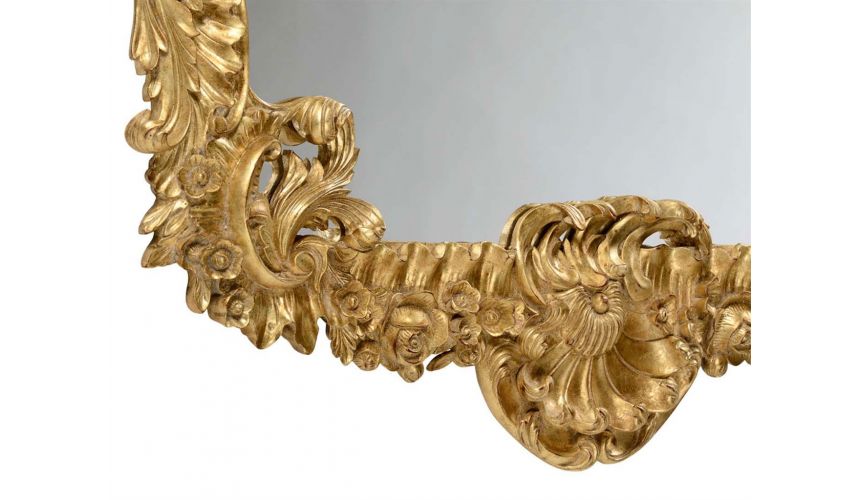 Foyer and Center Tables Antique Framed Decorative Wall Mirror-74