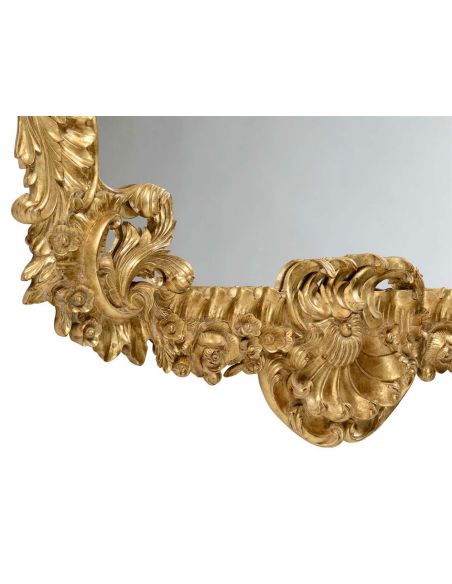 Foyer and Center Tables Antique Framed Decorative Wall Mirror-74
