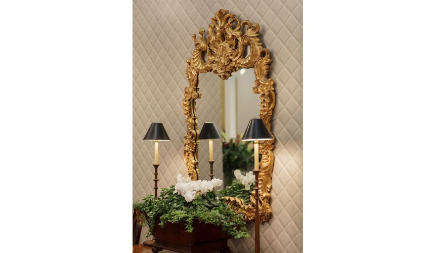 Foyer and Center Tables Antique Framed Decorative Wall Mirror-74