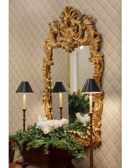 Foyer and Center Tables Antique Framed Decorative Wall Mirror-74