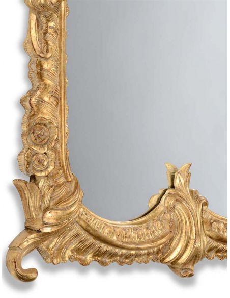Mirrors, Screens, Decrative Pannels 18th century gilded mirror with scallop shell