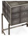 Iron Framed Antique Silver Chest of 3 Drawers-82