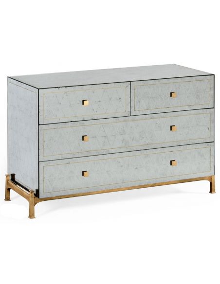 Contemporary Handpainted Chest of 5 Drawers-83