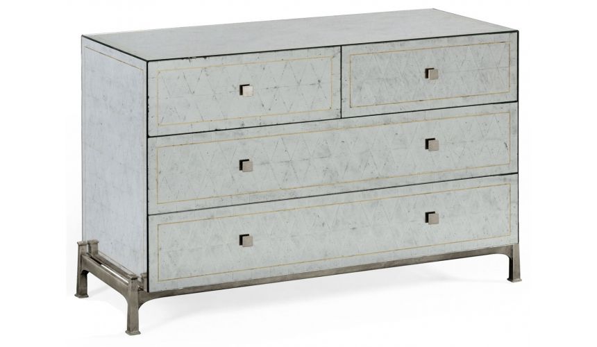 Contemporary Handpainted Chest of 5 Drawers-83