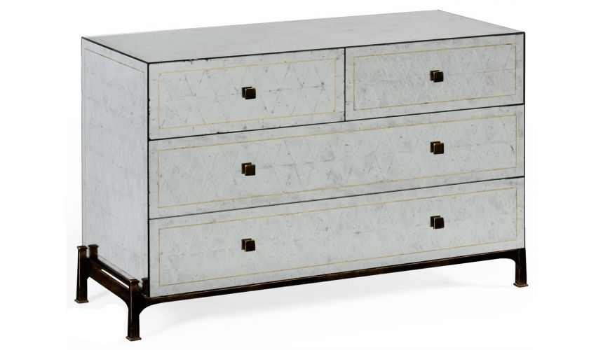 Contemporary Handpainted Chest of 5 Drawers-83