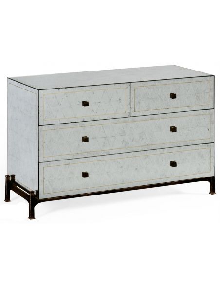 Contemporary Handpainted Chest of 5 Drawers-83