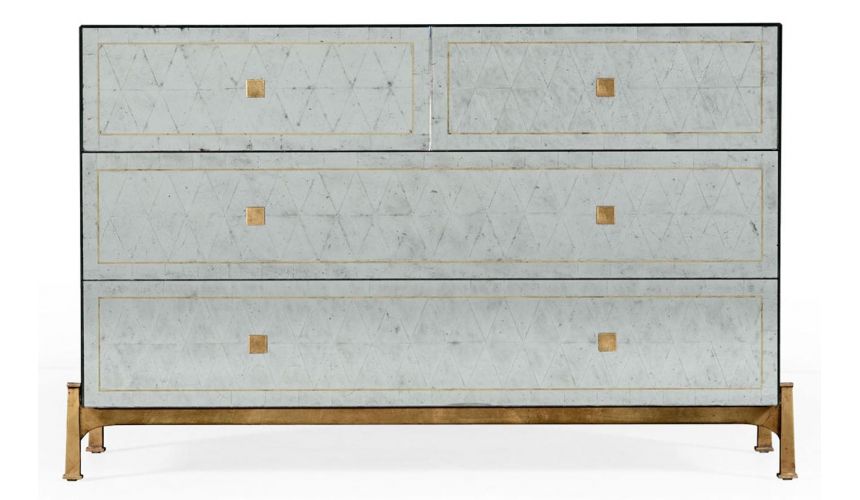 Contemporary Handpainted Chest of 5 Drawers-83