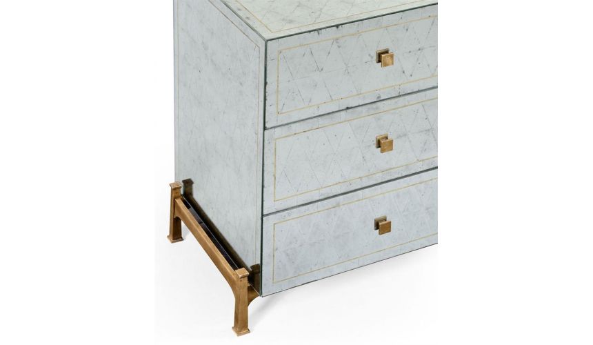 Contemporary Handpainted Chest of 5 Drawers-83