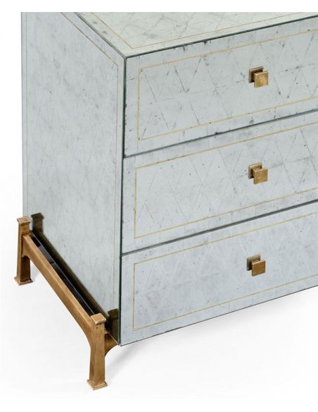 Contemporary Handpainted Chest of 5 Drawers-83