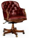 Square & Rectangular Side Tables Walnut Adjustable Leather Desk Chair-97