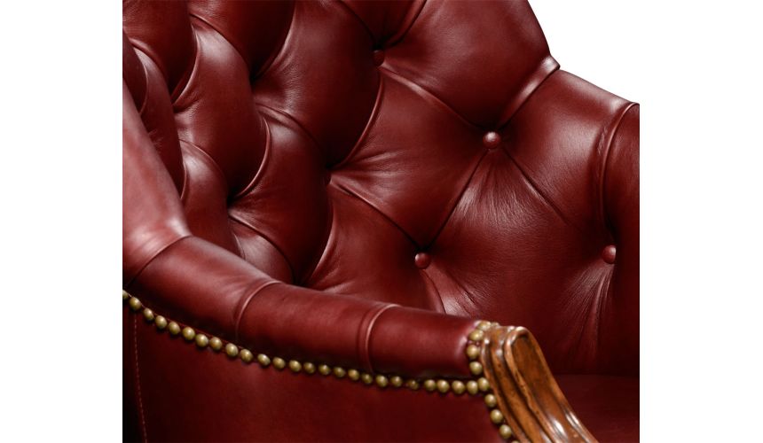 Square & Rectangular Side Tables Walnut Adjustable Leather Desk Chair-97