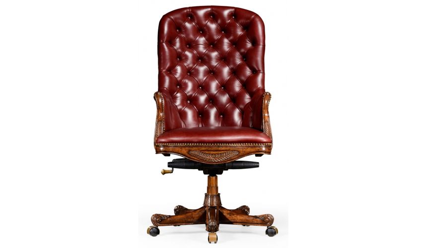 Square & Rectangular Side Tables Living Room Adjustable Leather Desk Chair-98