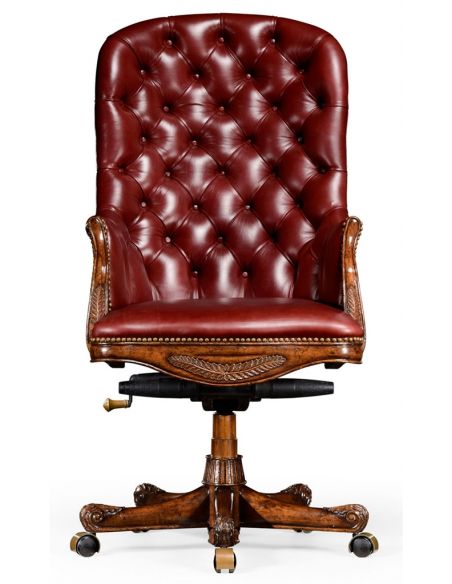 Square & Rectangular Side Tables Living Room Adjustable Leather Desk Chair-98