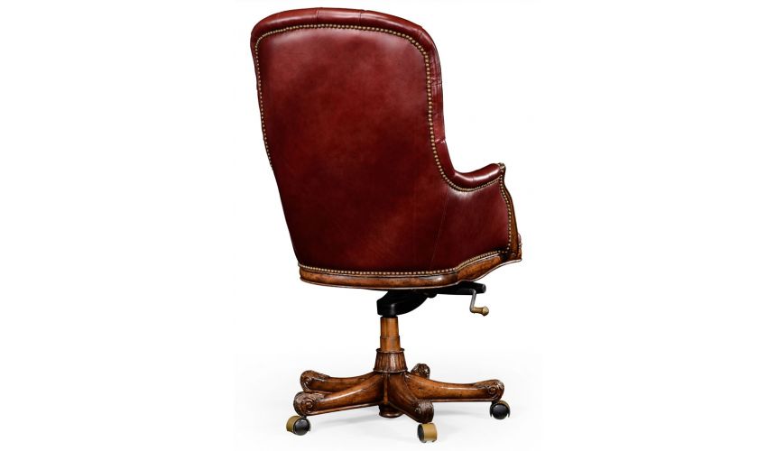 Square & Rectangular Side Tables Living Room Adjustable Leather Desk Chair-98