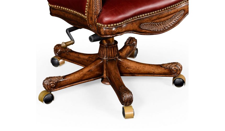 Living Room Adjustable Leather Desk Chair-98