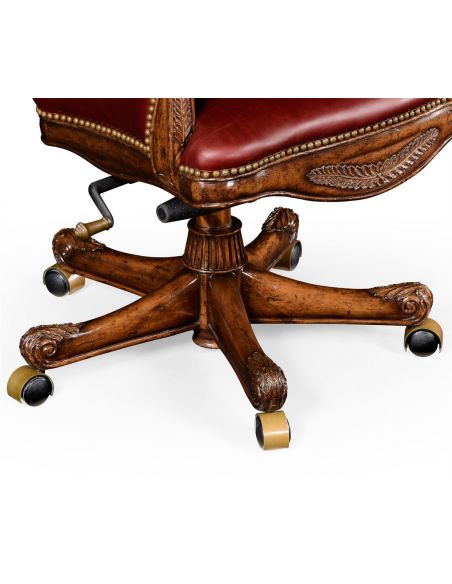 Square & Rectangular Side Tables Living Room Adjustable Leather Desk Chair-98