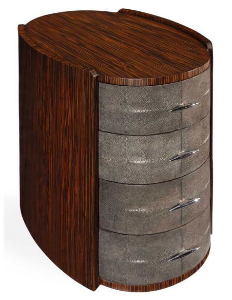Square & Rectangular Side Tables Art Deco Faux Macassar-07