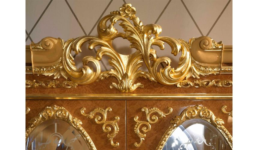 Breakfronts & China Cabinets Home of the Czar Collection. Elegant two glass door display cabinet