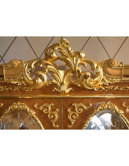 Breakfronts & China Cabinets Home of the Czar Collection. Elegant two glass door display cabinet
