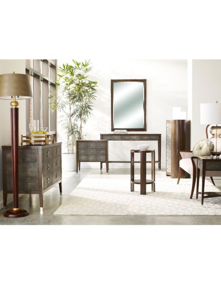 Round & Oval Side Tables French Style Oval Chest of 6 Drawers-08