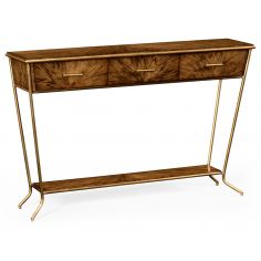 Contemporary Styled Console Table with 3 Drawers-16