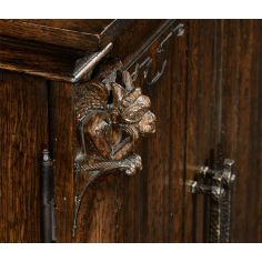 Square & Rectangular Side Tables Dark oak Linenfold Panelled Dartboard Cabinet-19 2