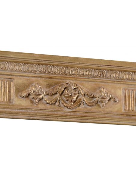 Foyer and Center Tables Large Rectangular Gilded Mirror-40