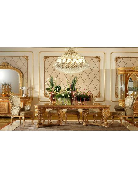 Elegant dining tablefrom our exclusive "Home of the Czar Collection"