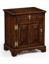 Square & Rectangular Side Tables Dark Brown Oak Distressed Bedside Cabinets-73