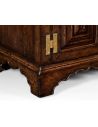 Square & Rectangular Side Tables Dark Brown Oak Distressed Bedside Cabinets-73