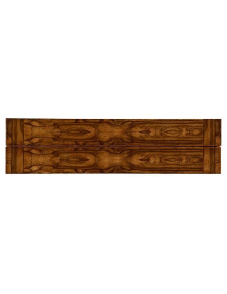 Distressed Walnut Wood Hunt Table-74