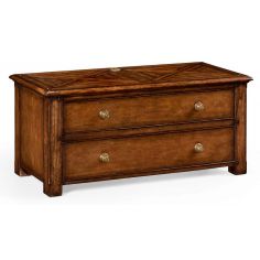 Rectangular Walnut Low Entertainment Unit Furniture-78