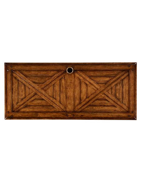 Rectangular Walnut Low Entertainment Unit Furniture-78