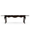 Rectangular and Square Coffee Tables French Style Distressed Black Painted Coffee Table-81