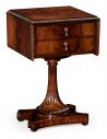 Square & Rectangular Side Tables Mahogany Side Table with Drawers-86