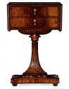 Square & Rectangular Side Tables Mahogany Side Table with Drawers-86