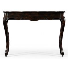 French Provincial style Distressed Black Painted Console Table-88 2