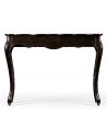 French Provincial style Distressed Black Painted Console Table-88