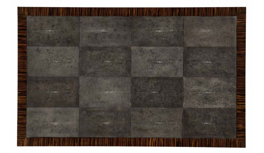 Rectangular and Square Coffee Tables Art Deco Styled Macassar Rectangular Coffee Table-11